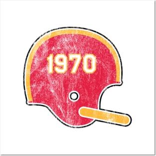 Kansas City Chiefs Year Founded Vintage Helmet Posters and Art